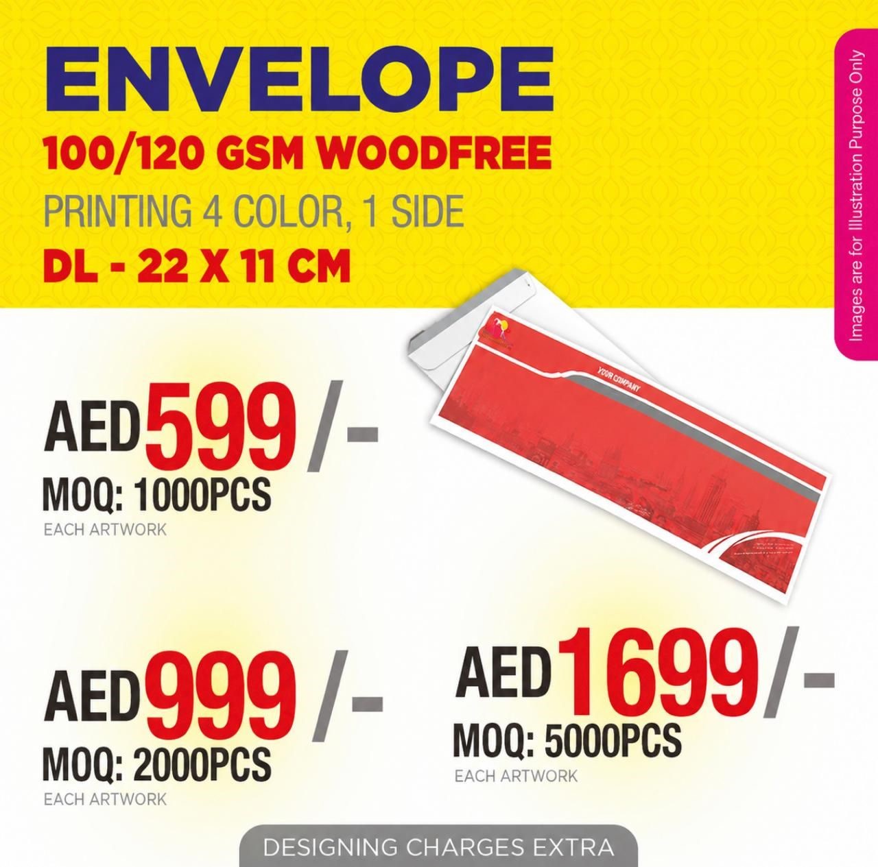 DL Envelope Printing UAE | Custom Business & Corporate Envelopes